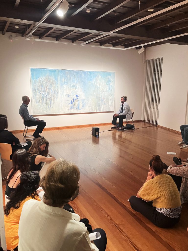 Cesare Lucchini e Tito Bosia Presso il Museo d'arte di Mendrisio. 